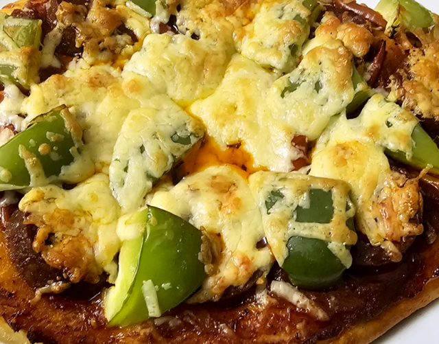 Chorizo And Green Pepper Pizza