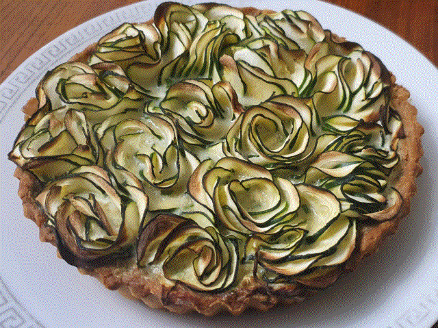 Courgette & Blue Cheese Tart