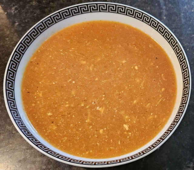Red Pepper And Goats Cheese Soup